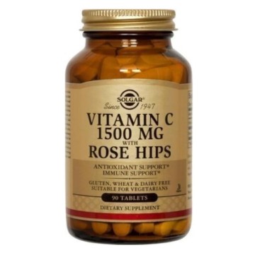 Solgar Vitamin C with Rose Hips 1500mg, 90 Tablets Solgar Vitamin C with Rose Hips 1500mg, 90 Tablets