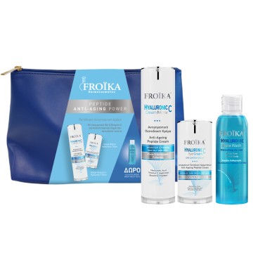 Froika Promo Peptide Anti-Aging Power, Hyaluronic C Micro 50 ml, 50ml & Eye Cream, 15ml & Moist Wash, 100ml