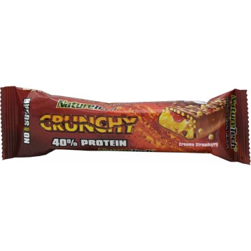 NatureTech Crunchy Bar me 40% Proteina dhe Aromë Krem Luleshtrydhe 65gr