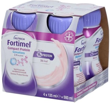 Fortimel Forticare Sensations Cool Berry Flavour, 4x125ml