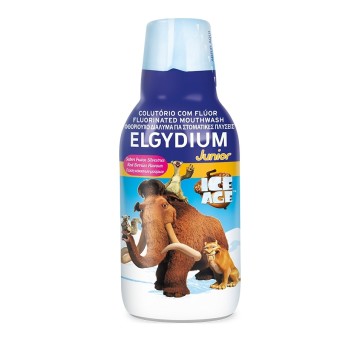 Elgydium Junior Ice Age Mouthwash, Στοματικό Διάλυμα για παιδιά με Γεύση Κόκκινων Μούρων (7-12 ετών) 500ml