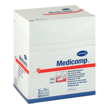 Hartmann Medicomp Sterile Pad Fleece 7,5x7,5cm 25x2pc.