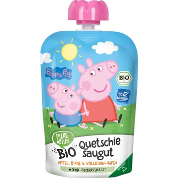 Bio Πουρές Φρούτων με Αλεύρι Βρώμης Peppa Pig 12m+, 100g Bio Πουρές Φρούτων με Αλεύρι Βρώμης Peppa Pig 12m+, 100g