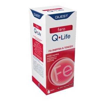 Quest Nutra Pharma Fero Q Life Υγρός Σίδηρος Πορτοκάλι & Μέλι 200ml