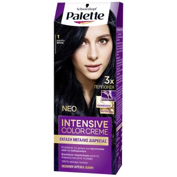 Tavolozza Tinture Per Capelli Semi-Set N1 Nero Blu