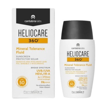 Heliocare 360 ​​Fluide Tolérance Minérale SPF50+ Crème Solaire Visage 50 ml