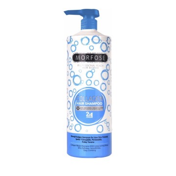 Morfose Collagen Hair Shampoo Shampooing 2 en 1 pour cheveux secs/cassants/gras, 1Lt