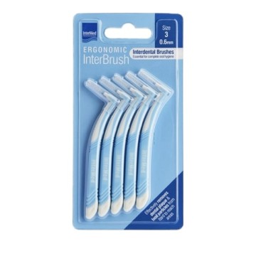 Intermed Ergonomic Interdental Brushes with Handle 0.6mm Blue 4pcs