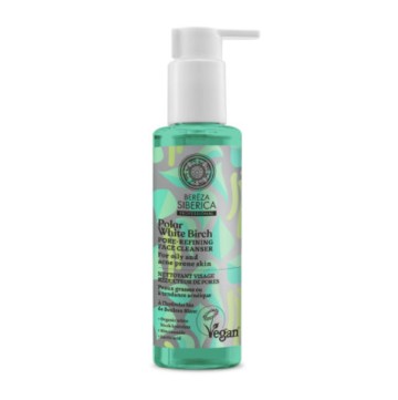 Natura Siberica Polar White Birch, Cleansing Facial Gel Pore Reduction, for Oily and Acne-prone Skin, 145ml