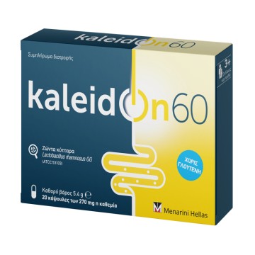 Menarini Kaleidon 60 Προβιοτικό Συμπλήρωμα Διατροφής 20Κάψουλες Menarini Kaleidon 60 Προβιοτικό Συμπλήρωμα Διατροφής 20Κάψουλες