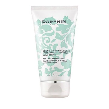 Darphin Crema idratante per mani e unghie per tutto il giorno con crema idratante per mani e unghie all'acqua di rose 75 ml