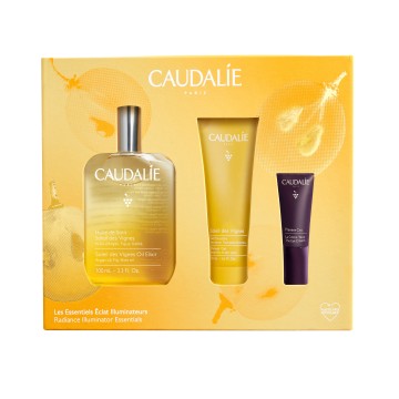 Caudalie Promo Soleil des Vignes Oil Elixir 100ml & Xhel Dushi 50ml & Krem Premier Cru The Eye 5ml