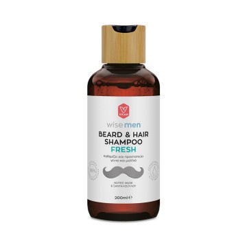 Vican Wise Men Beard & Hair Shampoo Fresh Σαμπουάν για τα Mαλλιά κα...