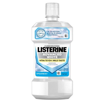 Listerine Advanced White Gusto delicato Menta verde per sbiancamento 250 ml