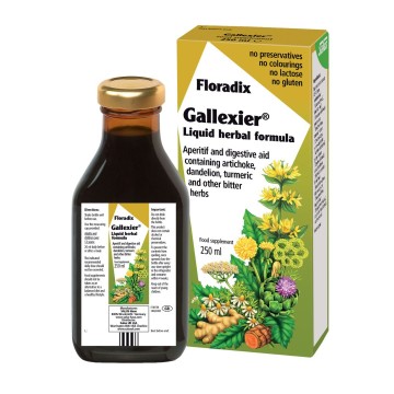 Power Health Floradix Gallexier Σιρόπι για τη Δυσπεψία, Προστασία της Χολής, Ορεξιογονο, 250ml
