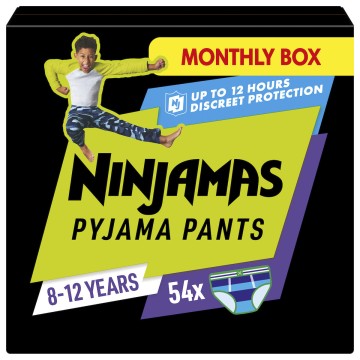Pampers Ninjamas Boy Pyjama Pants Πάνες Βρακάκι  για 27-43kg 8-12 years 54τμχ