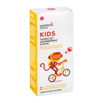 Medisei Panthenol Extra Kids Set Лосьон против пушистости 125мл, Шампунь 300мл, Расческа