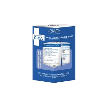 Uriage Promo Bariederm-Cica Hand Cream, 50ml & Protecting Lip Balm ... Uriage Promo Bariederm-Cica Hand Cream, 50ml & Protecting Lip Balm ...