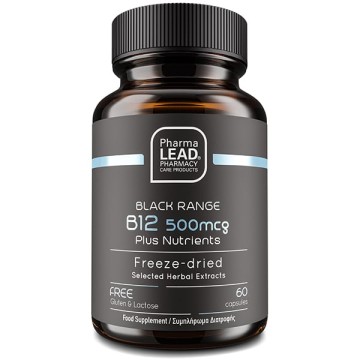 Pharmalead Black Range B12 500mcg Plus Nutrients, 60 Capsules Pharmalead Black Range B12 500mcg Plus Nutrients, 60 Capsules