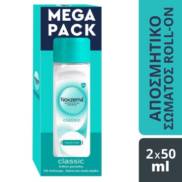 Noxzema Αποσμητικό Roll-on Classic Mega Pack 2χ50ml