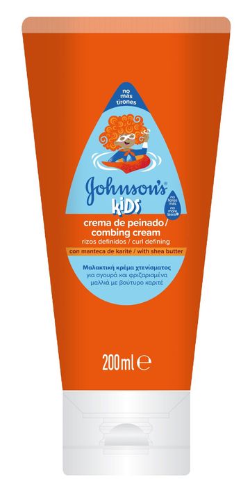 Johnsons Kids Curly Comb Cream Μαλλακτική κρέμα χτενίσματος για καλ...