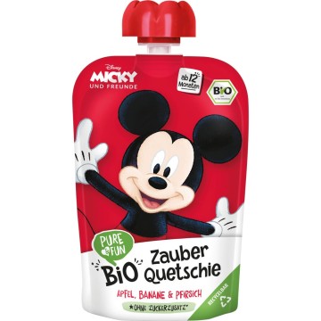 Bio Πουρές Μήλου, Μπανάνας και Ροδάκινου Disney Mickey 12m+, 100g Bio Πουρές Μήλου, Μπανάνας και Ροδάκινου Disney Mickey 12m+, 100g