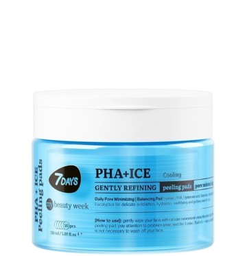 7DAYS PHA+ICE Gently Refining Face Peeling Pads, 50 τεμάχια 7DAYS PHA+ICE Gently Refining Face Peeling Pads, 50 τεμάχια
