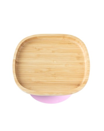Тарелка Eco Rascals бамбуковая розовая