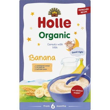 Holle Παιδικός Χυλός με Μπανάνα & Γάλα από 6 Μηνών, 250g Holle Παιδικός Χυλός με Μπανάνα & Γάλα από 6 Μηνών, 250g