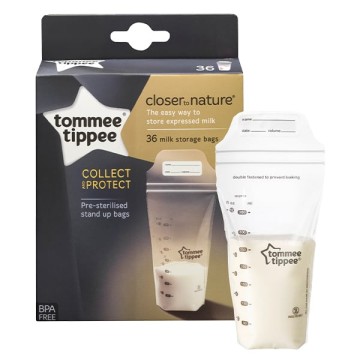 Qese për ruajtjen e qumështit të gjirit Tommee Tippee 350 ml