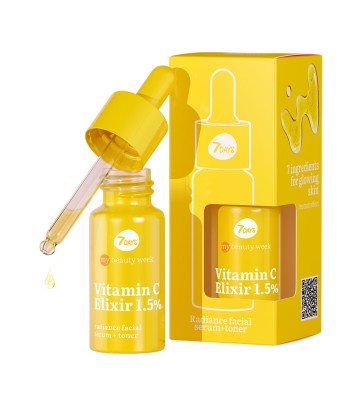 7DAYS Vitamin C Elixir 1.5% Radiance Facial Serum+Toner, 20ml 7DAYS Vitamin C Elixir 1.5% Radiance Facial Serum+Toner, 20ml