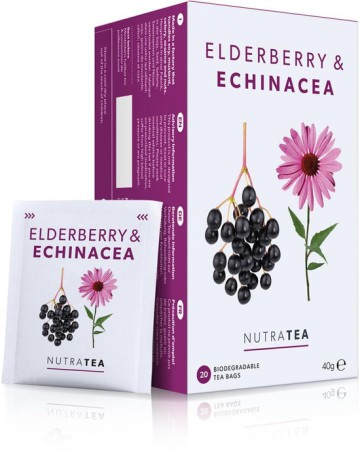 Nutra Elderberry & Echinacea Tea, 20 Φακελίσκοι Nutra Elderberry & Echinacea Tea, 20 Φακελίσκοι