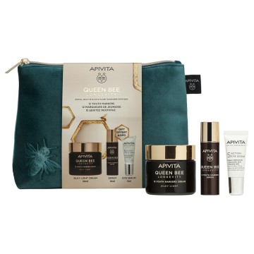 Apivita Promo Queen Bee Longevity Ελαφριά Μεταξένια Κρέμα 50ml & Ορ...