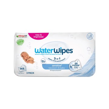 Waterwipes Baby Wipes Sensitive+ with 0% Fragrance & Alcohol, 144 τ... Waterwipes Baby Wipes Sensitive+ with 0% Fragrance & Alcohol, 144 τ...