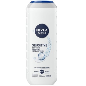 Nivea Men Sensitive Vitamin E & Hyaluron Αφρόλουτρο Τζελ Ντους 500ml Nivea Men Sensitive Vitamin E & Hyaluron Αφρόλουτρο Τζελ Ντους 500ml