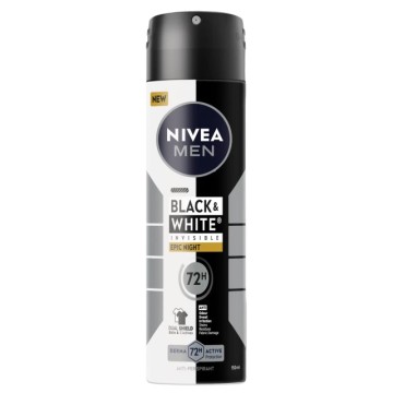 Nivea Men Black & White Invisible Deodorant Spray Epic Night 72h, 1... Nivea Men Black & White Invisible Deodorant Spray Epic Night 72h, 1...
