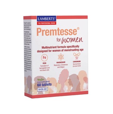 Lamberts Premtesse Multivitamins for Women of Reproductive Age with Premenstrual Syndrome PMS 60 Tablets
