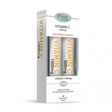 Promo Power of Nature Vitamina C 1000mg 20 compresse effervescenti e Vitamina C 500mg 20 compresse effervescenti