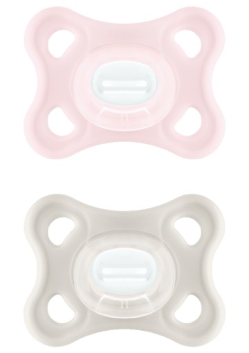 Mam Comfort Πιπίλα Σιλικόνης Ροζ/Μπεζ 3-12m, 2 τεμάχια