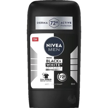 Nivea Men Black & White Invisible Deodorant Stick Original 72h 50ml Nivea Men Black & White Invisible Deodorant Stick Original 72h 50ml