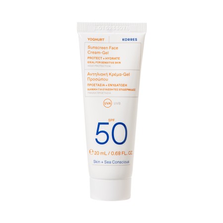 Korres Yoghurt Sunscreen Face Cream-Gel Spf 50, 20ml
