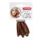 Titania Silicone Hair Bands Brown 6 pcs 5cm/2mm
