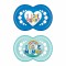 Mam Silicone Pacifiers I Love Mummy for 6-16 months 2 pieces Blue/Ciel
