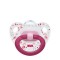 Nuk Happy Days Πιπίλα Σιλικόνης Ροζ Φλαμινγκο (10.739.505) 18-36m 1τμχ