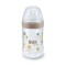 Nuk For Nature Πλαστικό Μπιμπερό με Θηλή Σιλικόνης Μέτρια Ροή Γκρι ...