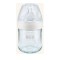 Nuk Nature Sense, Γυάλινο Μπιμπερό Θηλή Σιλικόνης Λευκό Small 0-6m ...