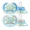 Avent Ultra Air Night 6-18m Orthodontic Silicone Pacifiers SCF376/21 Blue 2pcs