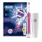 Oral B Pro 750 3D бяла, електрическа четка за зъби и подаръчен калъф за пътуване, розов цвят