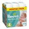 Pampers Monthly Pack Active Baby Dry No4 (8-14kg) 174Τμχ