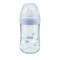 Nuk Nature Sense Γυάλινο Μπιμπερό Θηλή Σιλικόνης Medium 0-6m Γαλάζι...